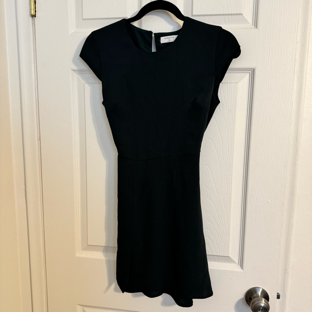 Babaton by Aritzia Hunter Green Dress | Women’s Size 00 | Cap Sleeve Classic
